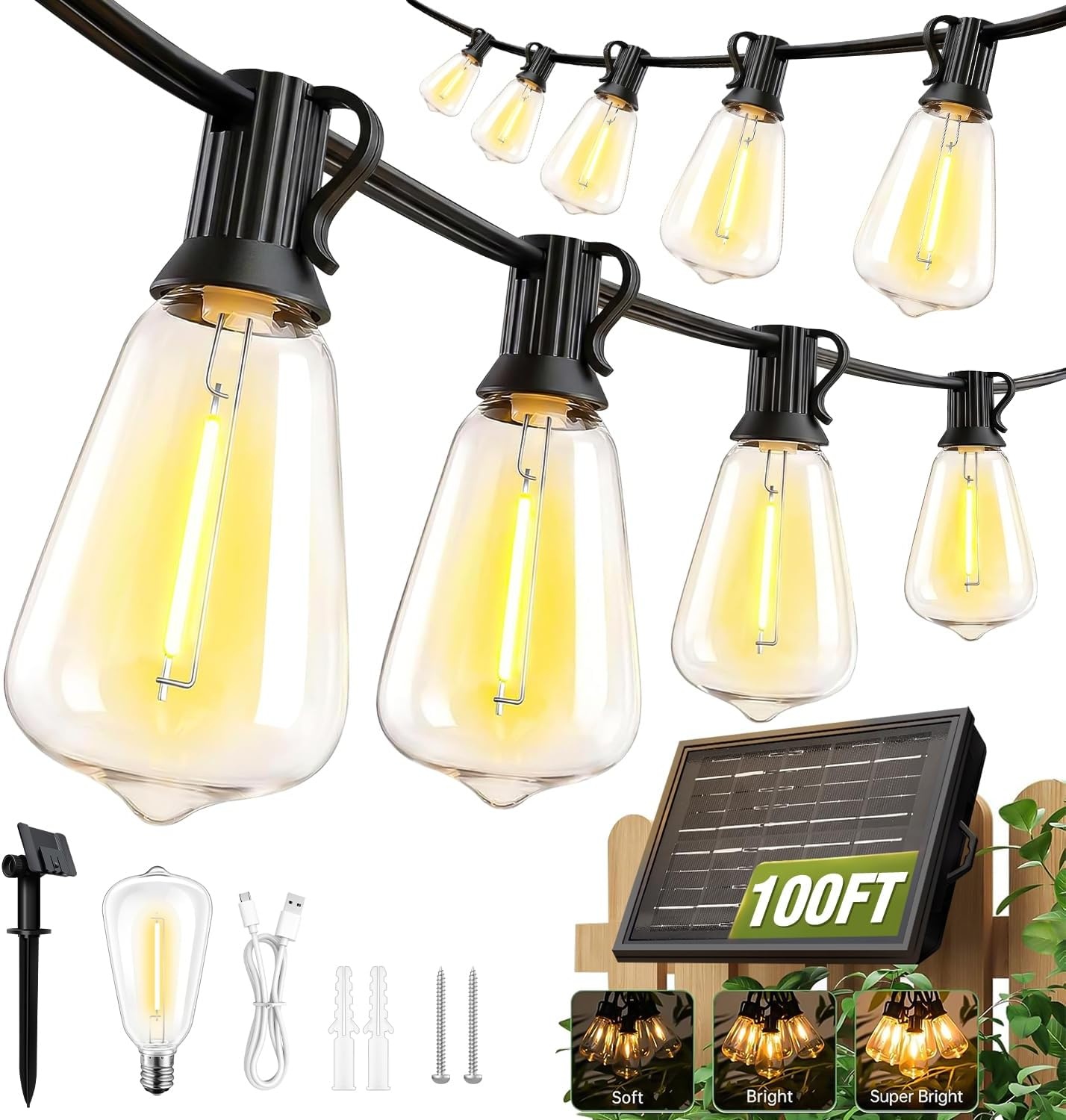 Waterproof Shatterproof Outdoor String Lights