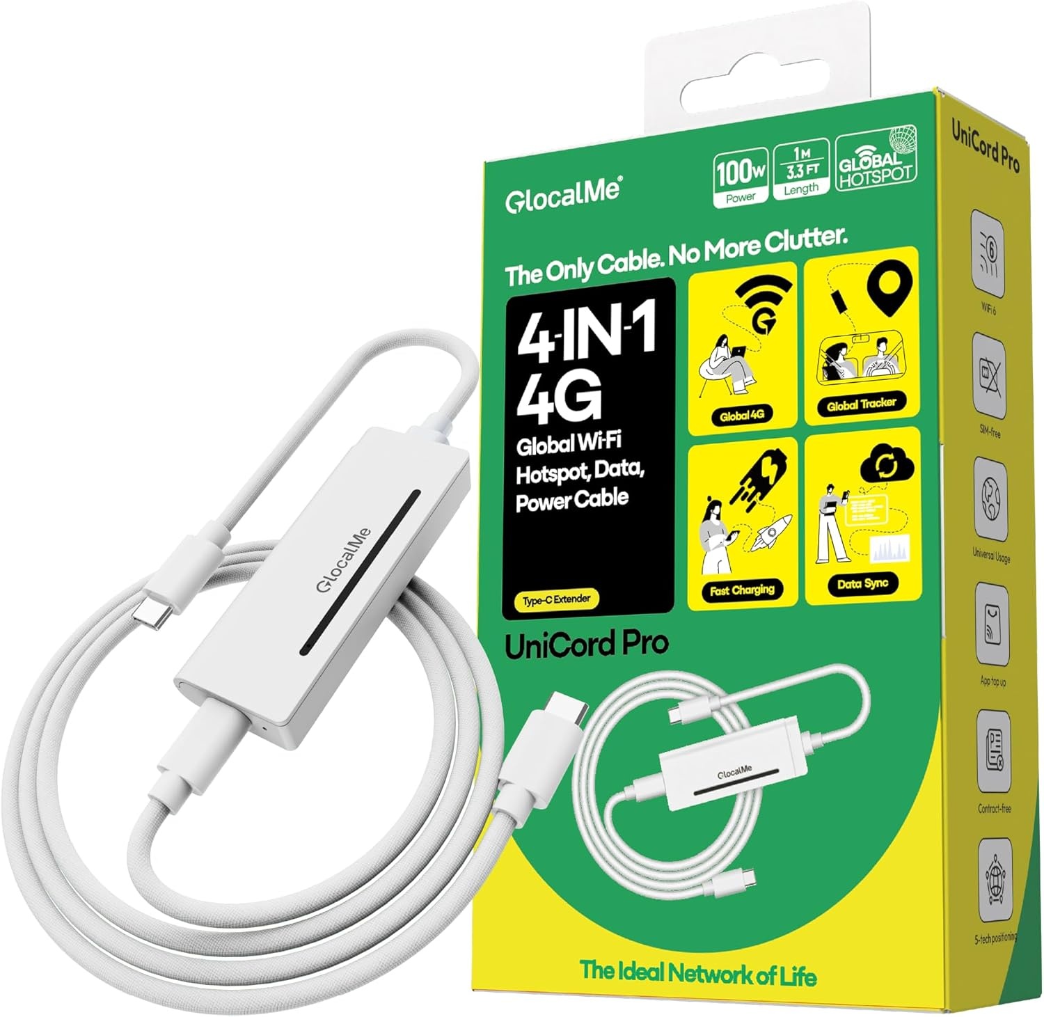 GlocalMe UniCord Pro Wi-Fi 6 Mobile Hotspot