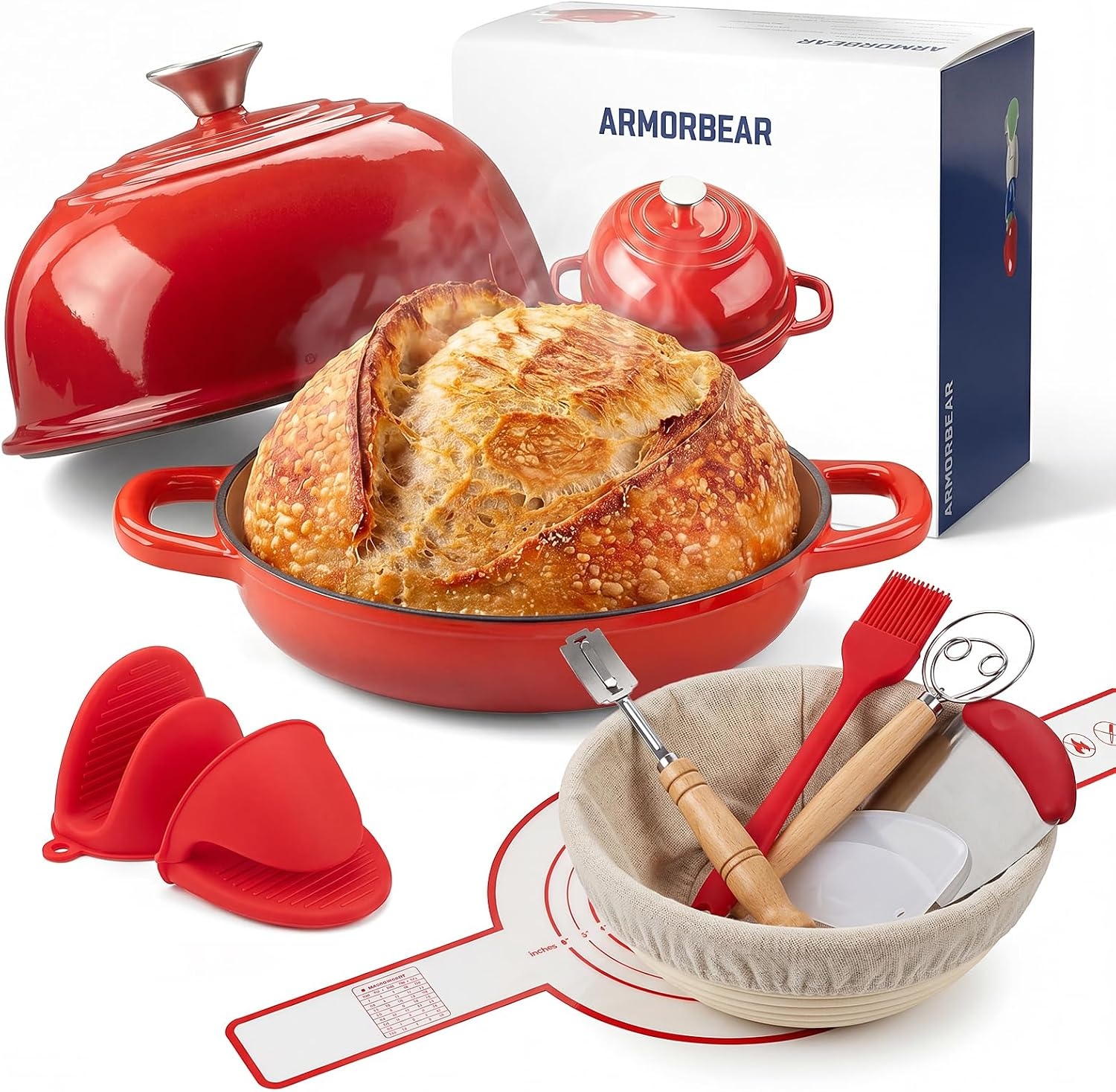 Armorbear 5-Qt Enameled Sourdough Baker